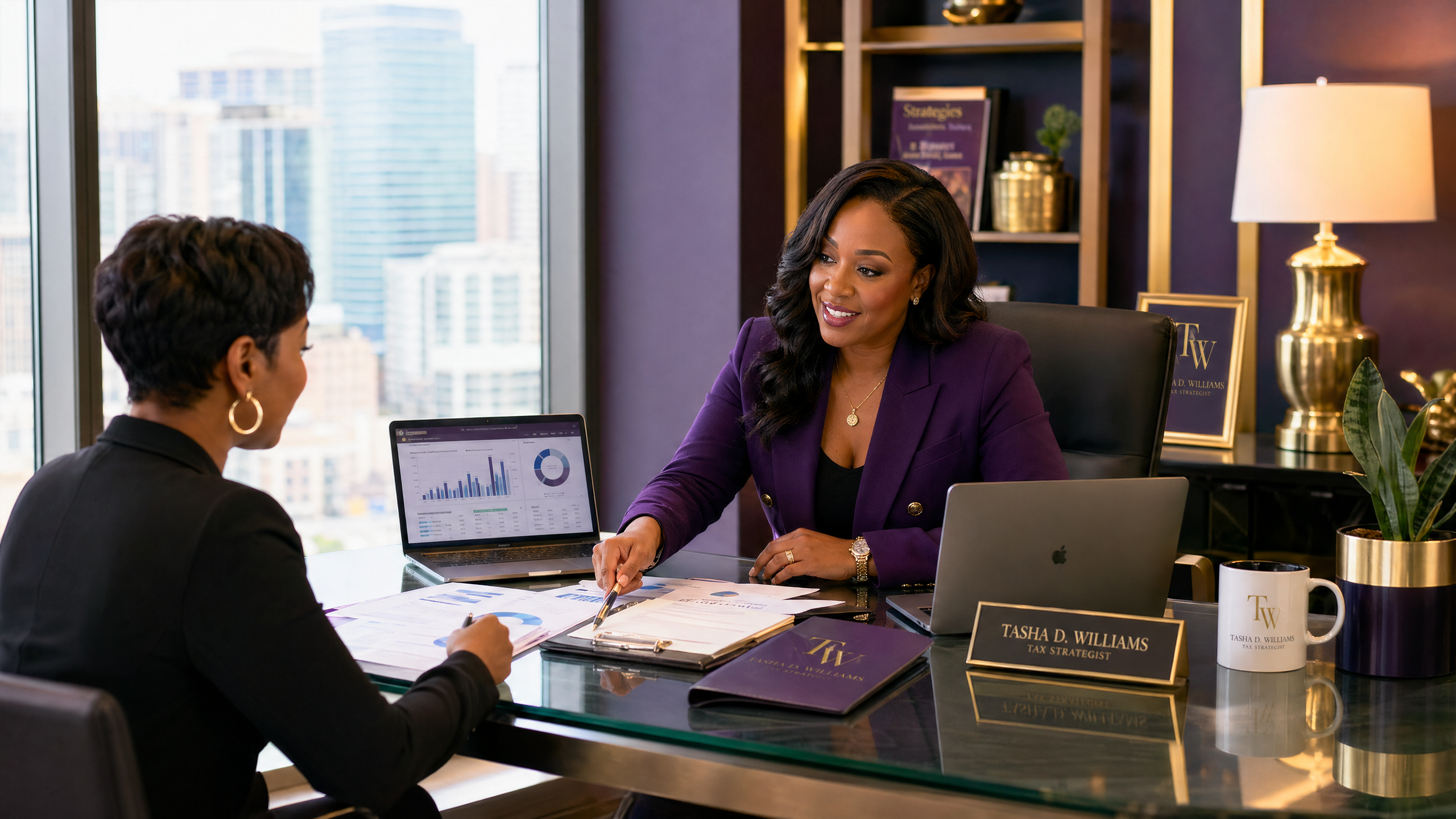 Small business tax consultation with Tulani Redding
